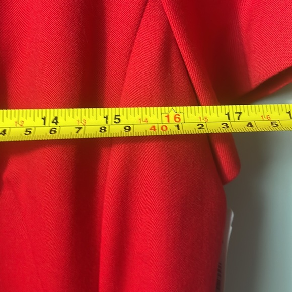 NWT Pendleton 100% virgin wool sheath dress and blazer set in size 14. RED - Picture 10 of 15